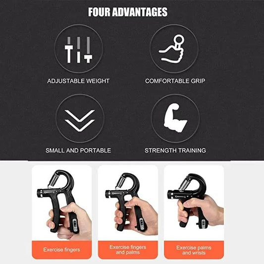 Adjustable Hand Gripper for Fitness – Strengthen Your Grip Anytime, Anywhere