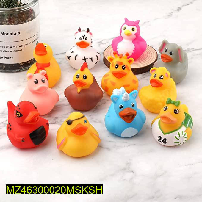 Kids Colorful Rubber Toys Pack Of 16