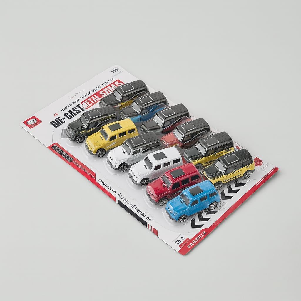 Die-Cast Metal Toy Cars Set – Pack of 12