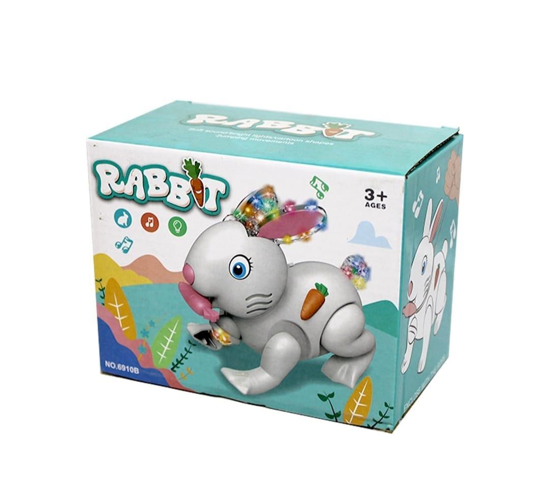 Electric Rabbit Toy For Kids with Light and Sound