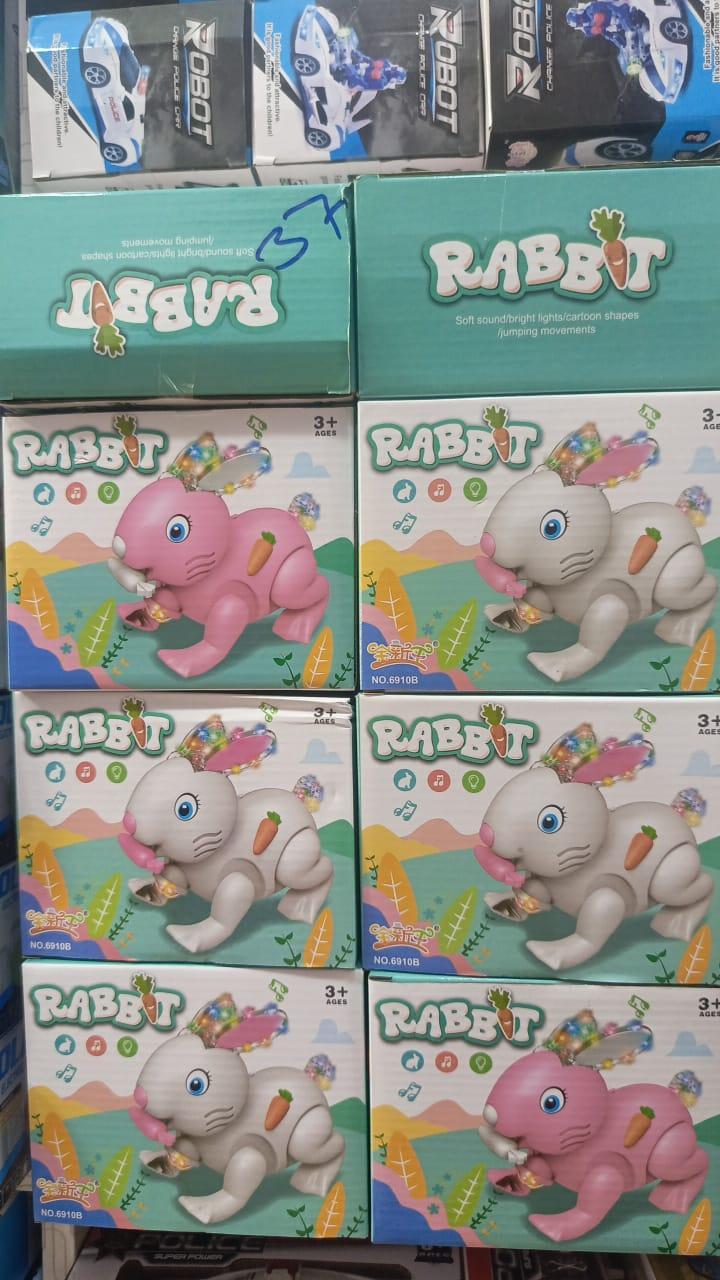 Electric Rabbit Toy For Kids with Light and Sound