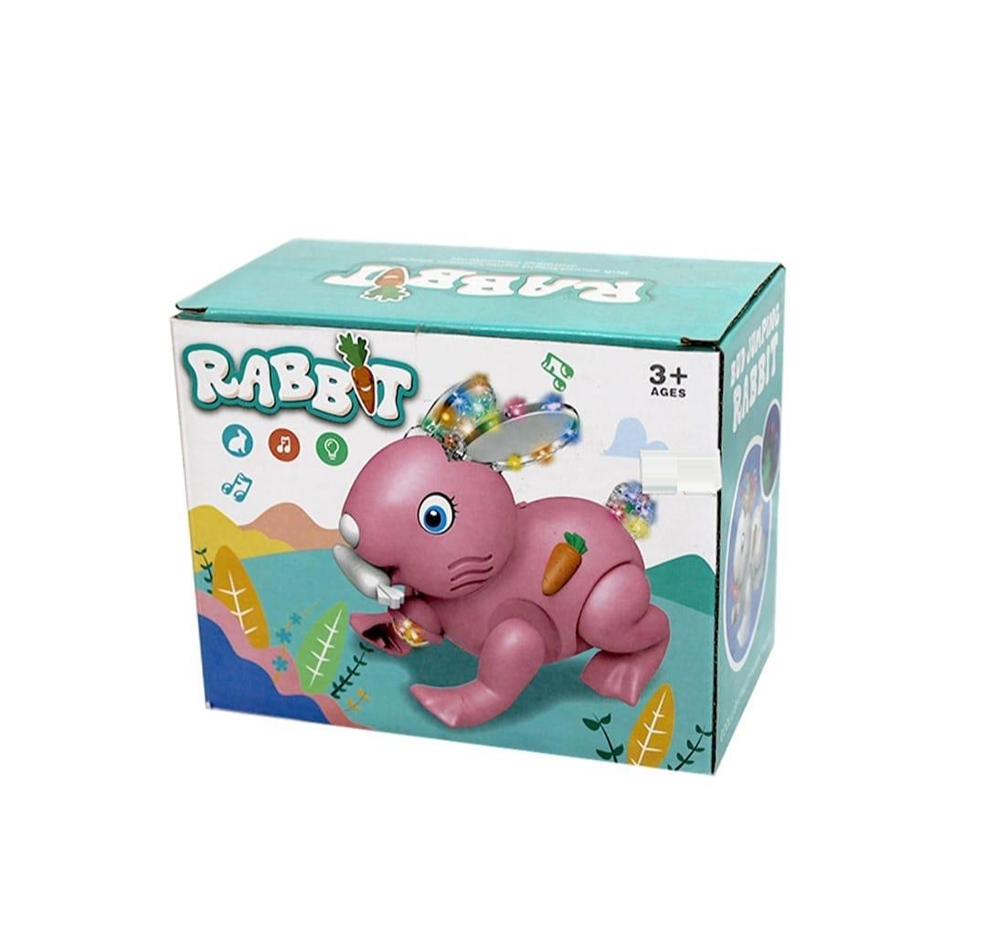 Electric Rabbit Toy For Kids with Light and Sound