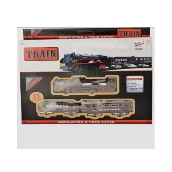 Electric Drive Railway Train Toy - 1 Pc Plastic Playset for Kids 1-12 Years