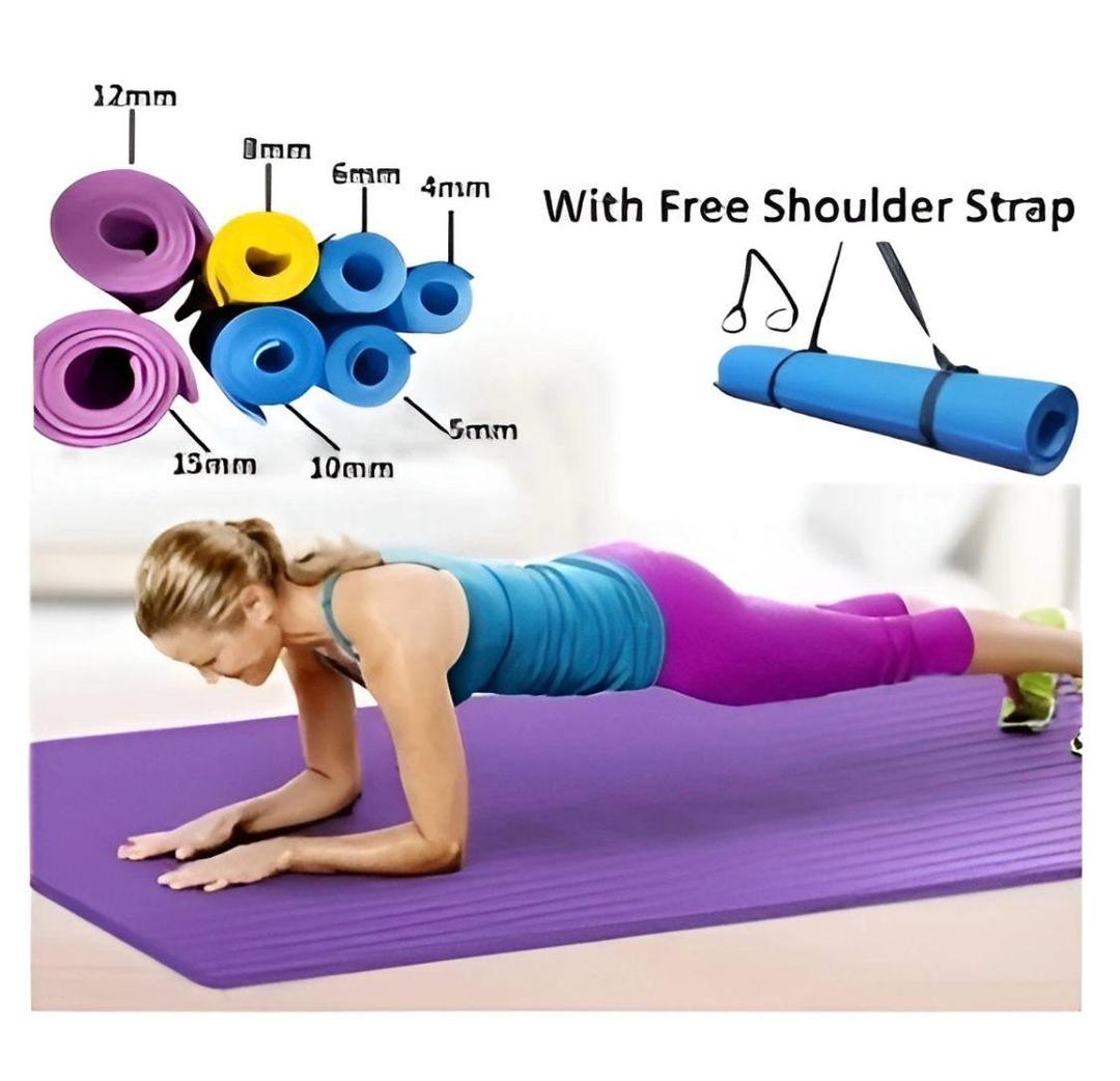 Multicolor Flexible and Durable Yoga Mat - 1 Pc