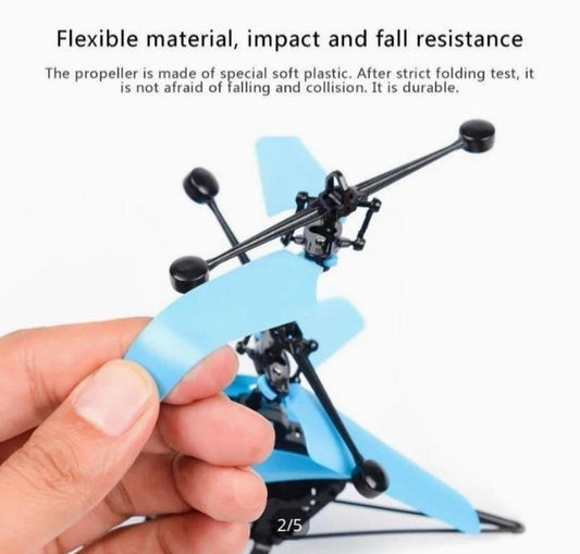Colorful Hand Sensor Helicopter - 1 Pc Flying Toy for Kids