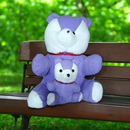 Adorable 2 Pcs Teddy Bear Set - Plush Polyester Toys for Girls aged 1-12