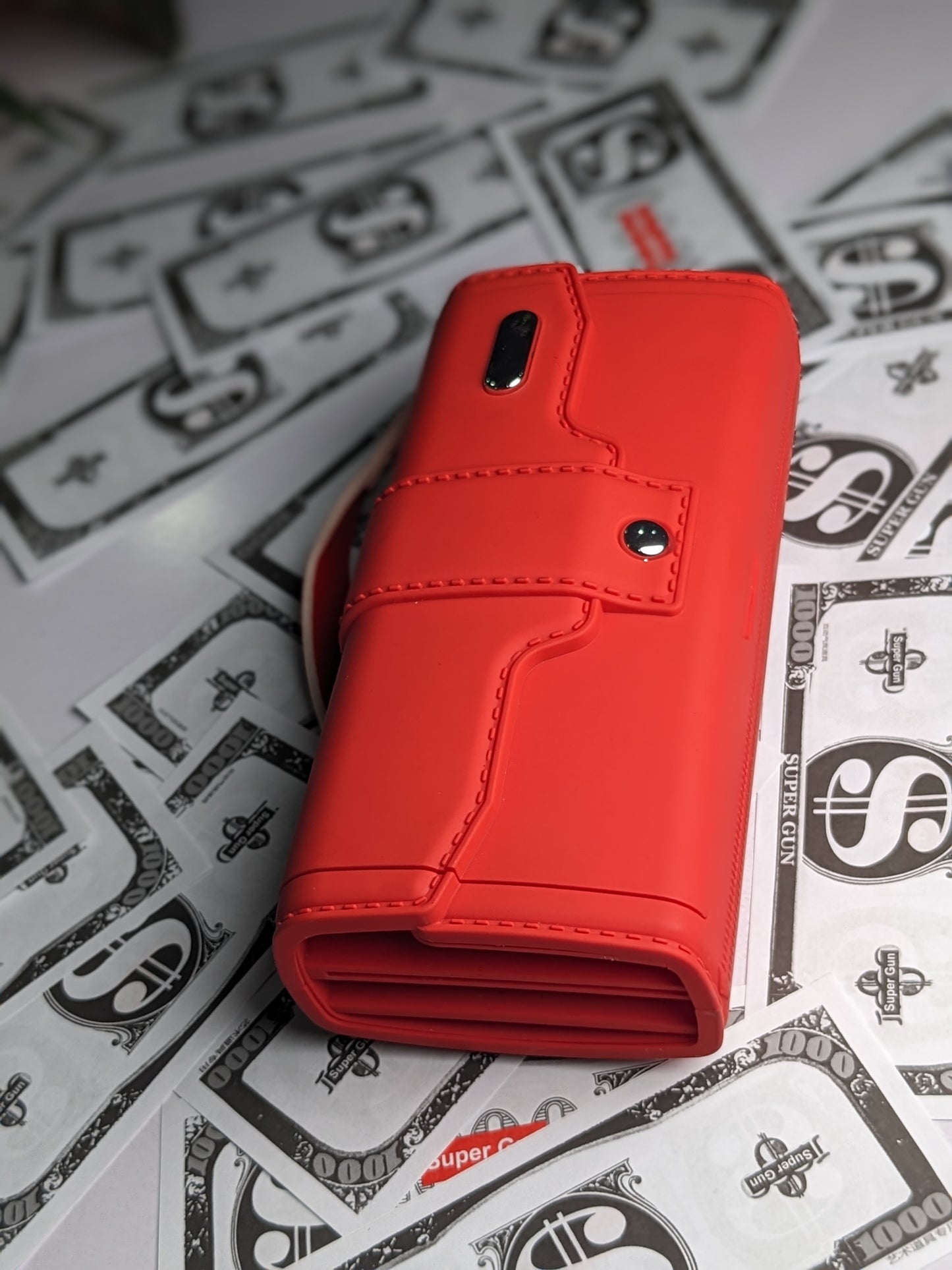 Wallet-Style Money Thrower with Fake Cash – Automatic Money Dispenser for Parties & Events