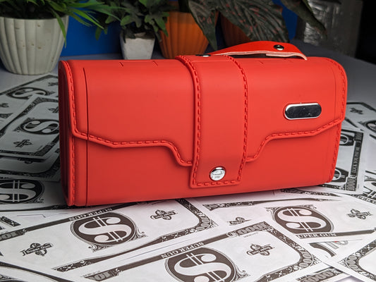 Wallet-Style Money Thrower with Fake Cash – Automatic Money Dispenser for Parties & Events